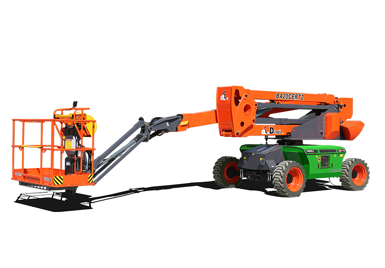 Plataforma articulada elétrica Dingli disponível para locação